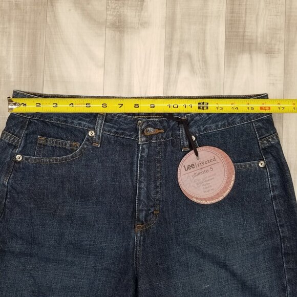 ✅Lee Riveted Ultimate 5 Womens Jeans Size 12M Straight Leg Mid-Rise Denim NWT - Picture 7 of 14